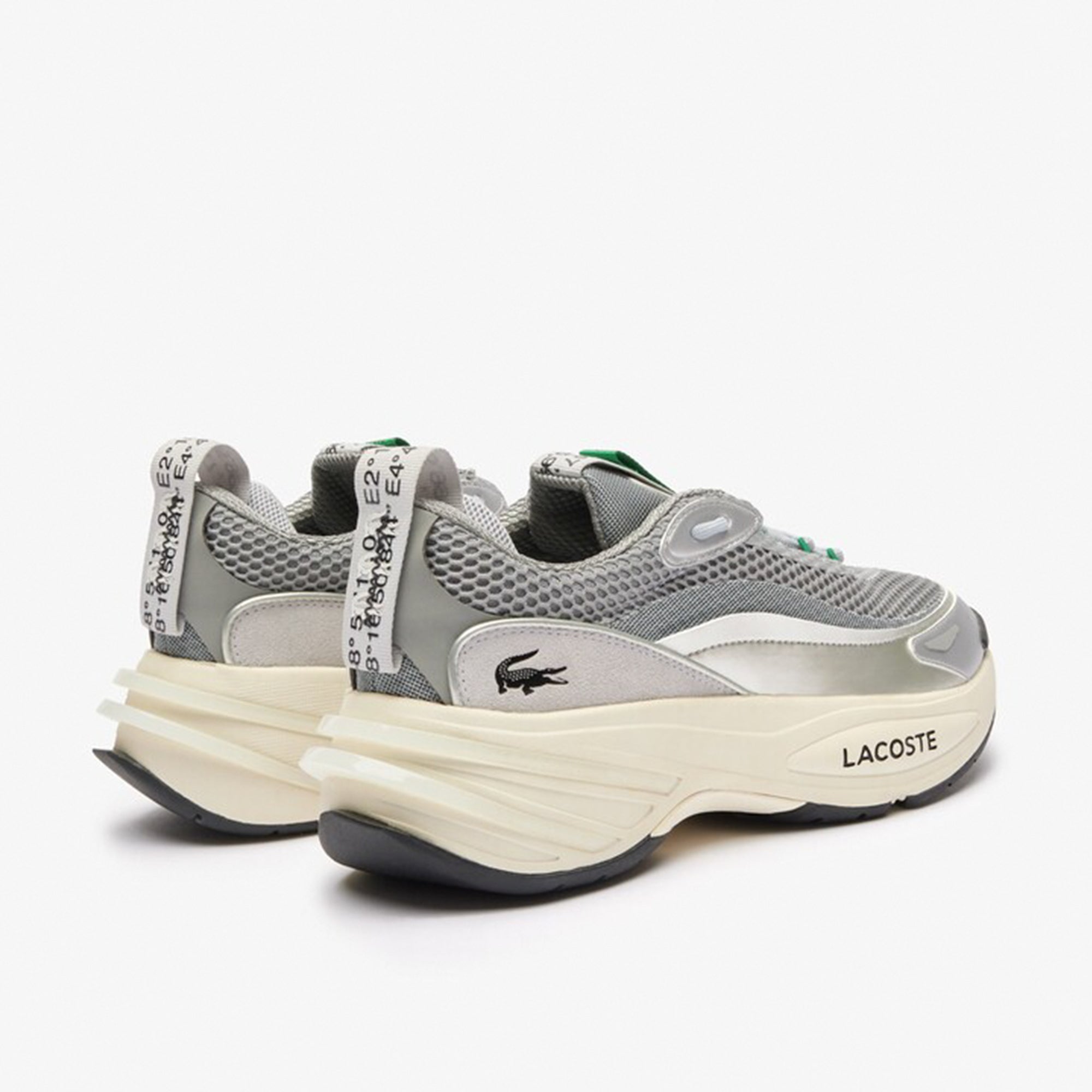 LACOSTE Men Audyssor Trainers Sneakers (Grey Silver)-Nexus Clothing