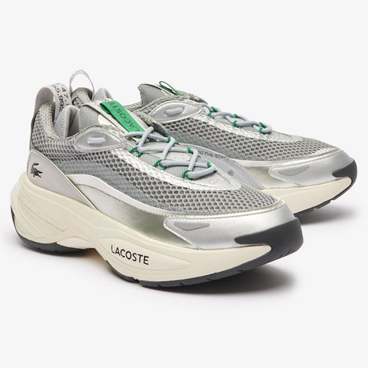 LACOSTE Men Audyssor Trainers Sneakers (Grey Silver)-Nexus Clothing