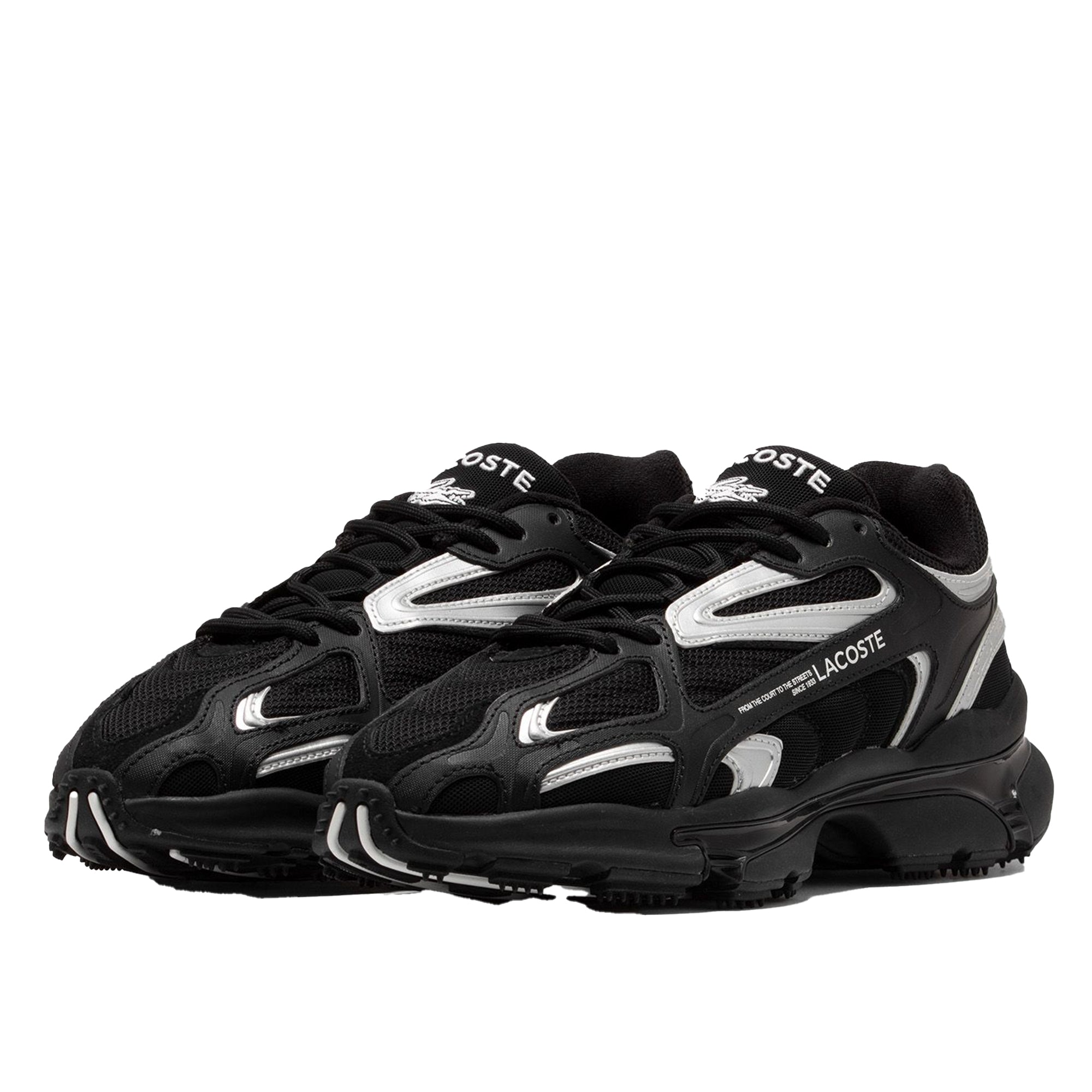 LACOSTE Men L003 2K24 Sneakers (Black)-Black-9-Nexus Clothing