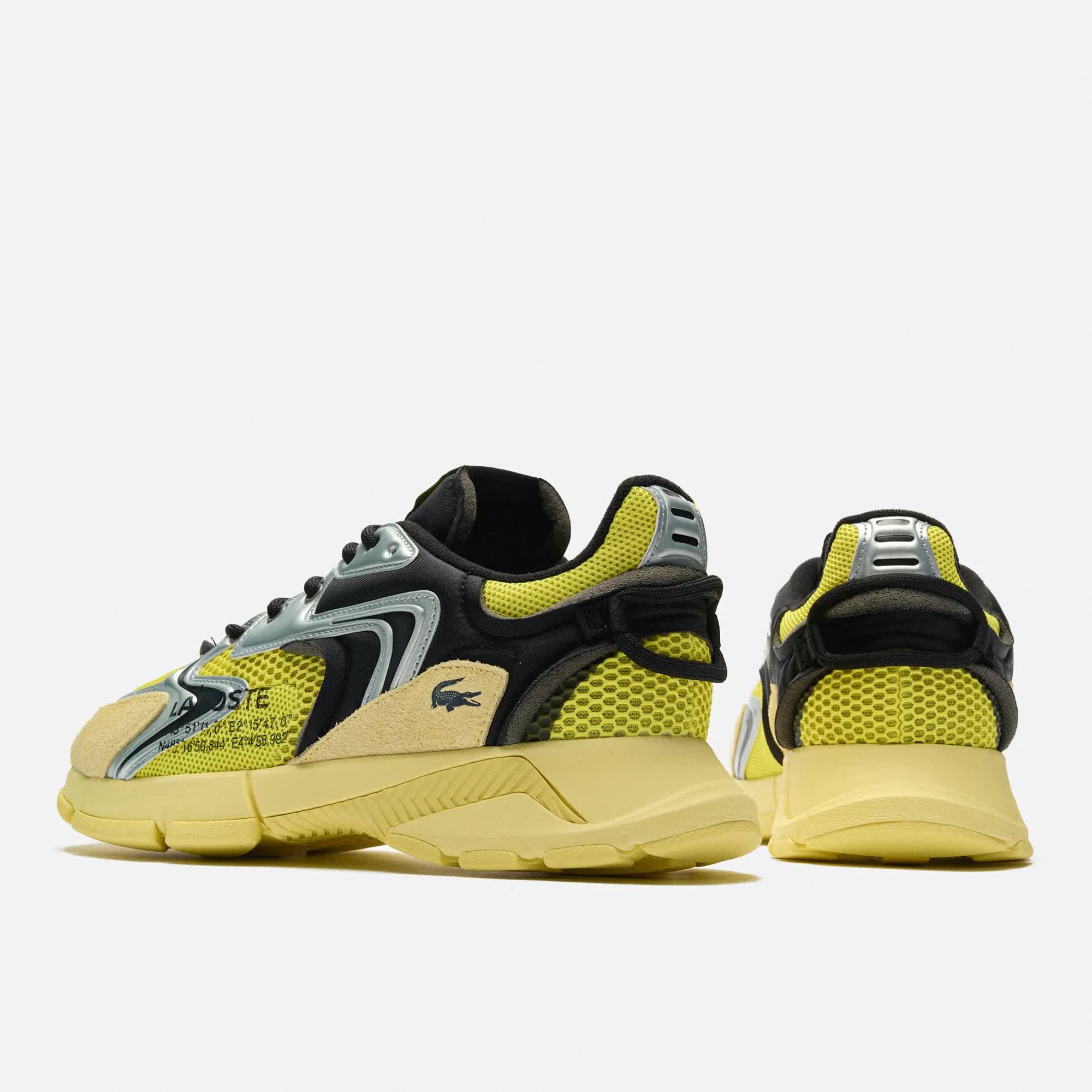 LACOSTE Men L003 NEO Contrasted Sneakers (Yellow Black)-Men-Footwear-Shoes-Lacoste- Nexus Clothing