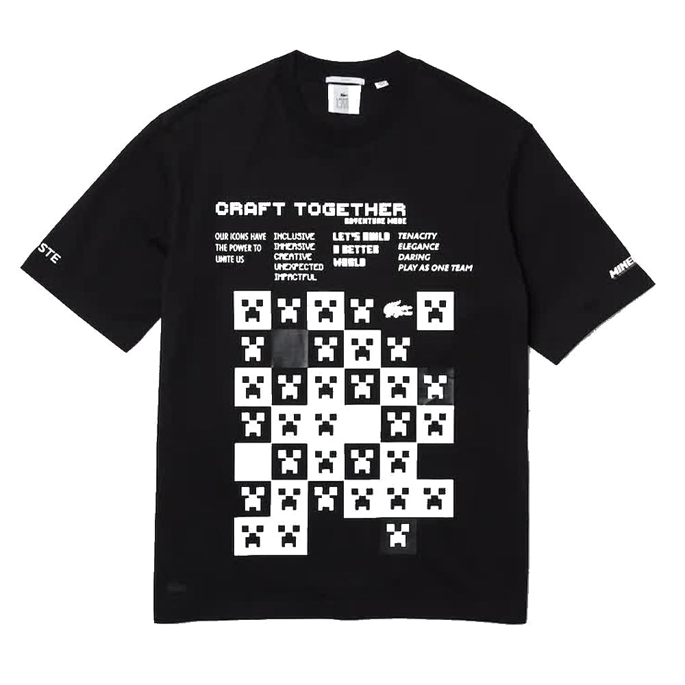 LACOSTE Men Minecraft Edition Tee (Black)-Black-Small-Nexus Clothing