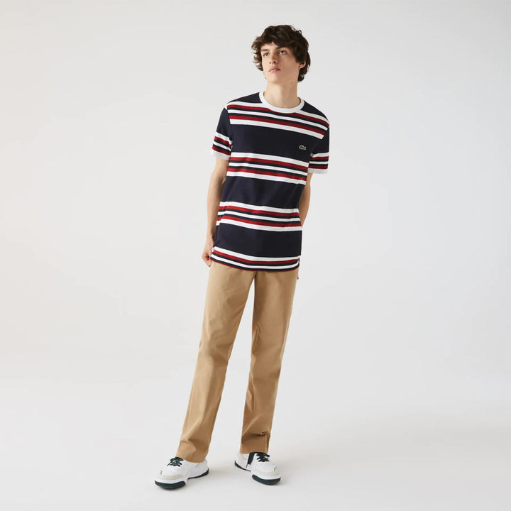 LACOSTE Men Turtle Neck Tee (Navy)-Nexus Clothing