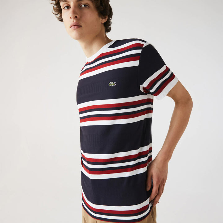 LACOSTE Men Turtle Neck Tee (Navy)-Nexus Clothing