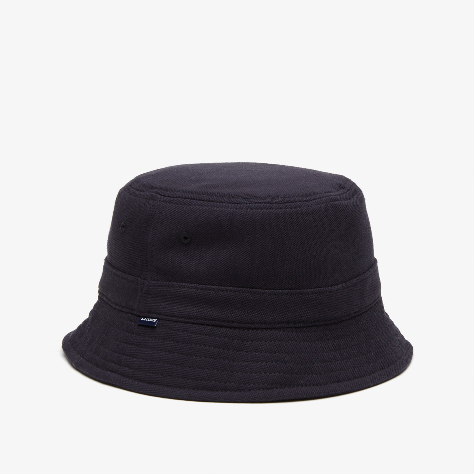 LACOSTE Men pique bucket hat (Blue)2