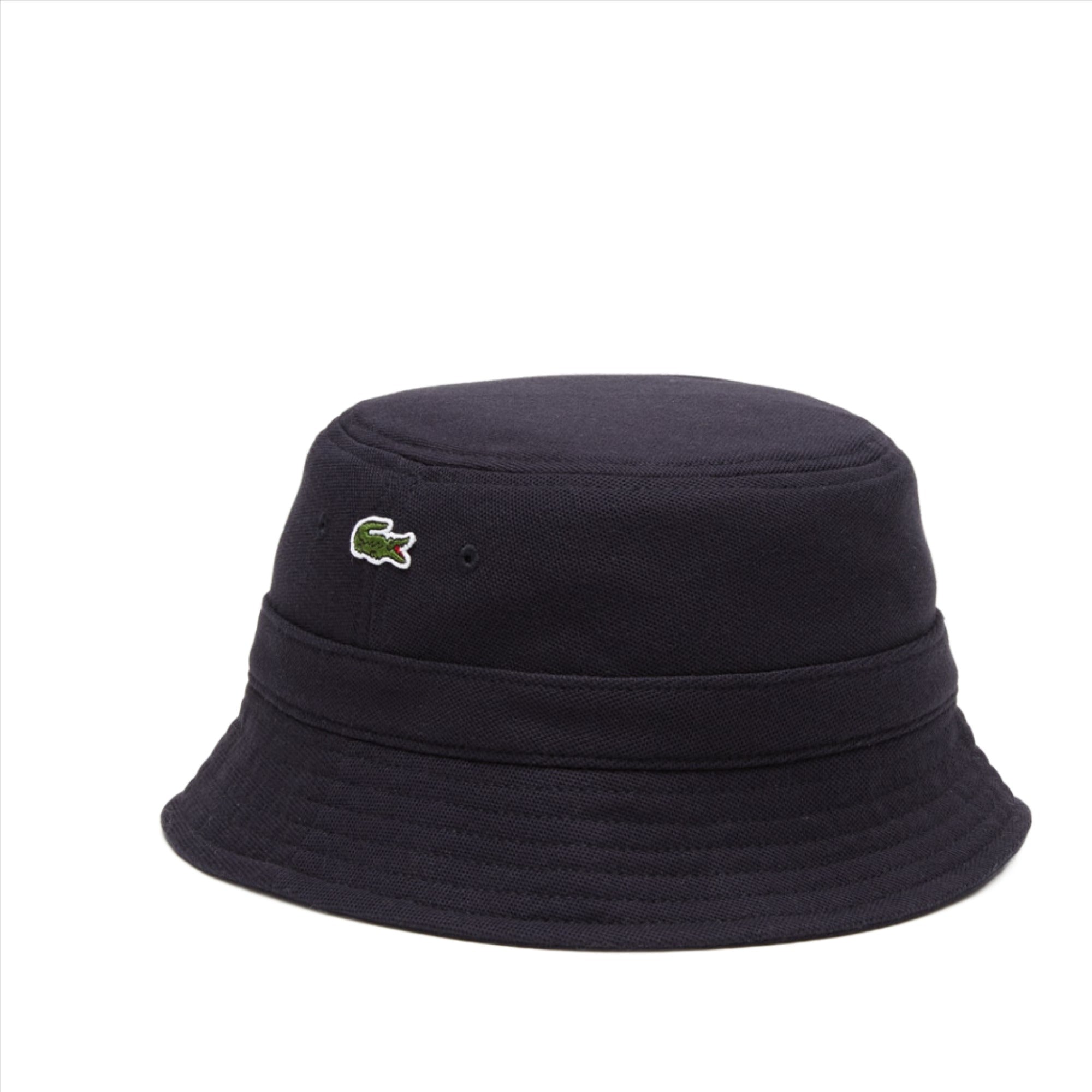 LACOSTE Men pique bucket hat (Blue)1