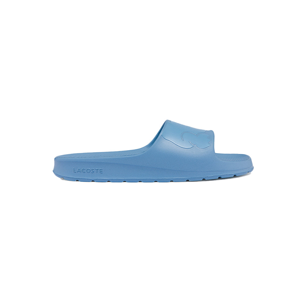Lacoste Men's Croco 2.0 Synthetic Logo Strap Slides (Light Blue)-Light Blue-7-Nexus Clothing