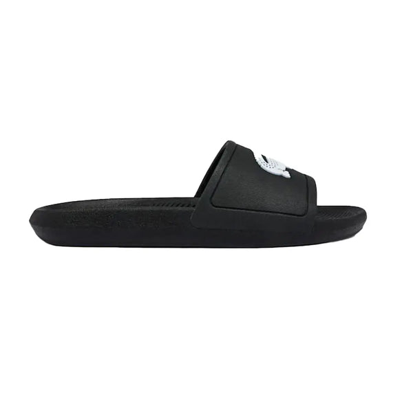 Lacoste Men\'s Black Slides with White Logo Mens Lacoste Croco 2.0 Slides Sandals - Black White Logo | eBay main image 4