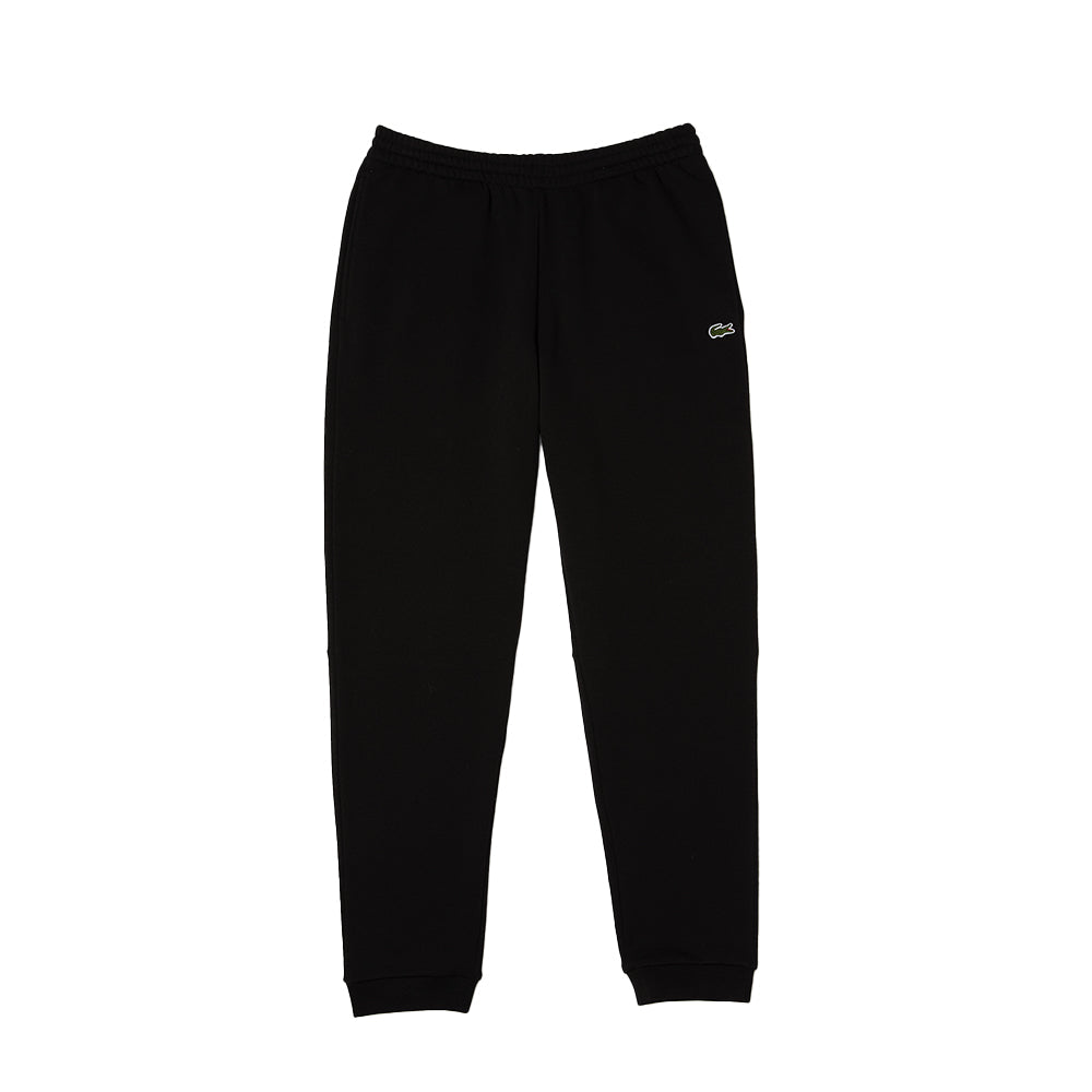 Lacoste Men’s Tapered Fit Fleece Trackpants (Black) 1