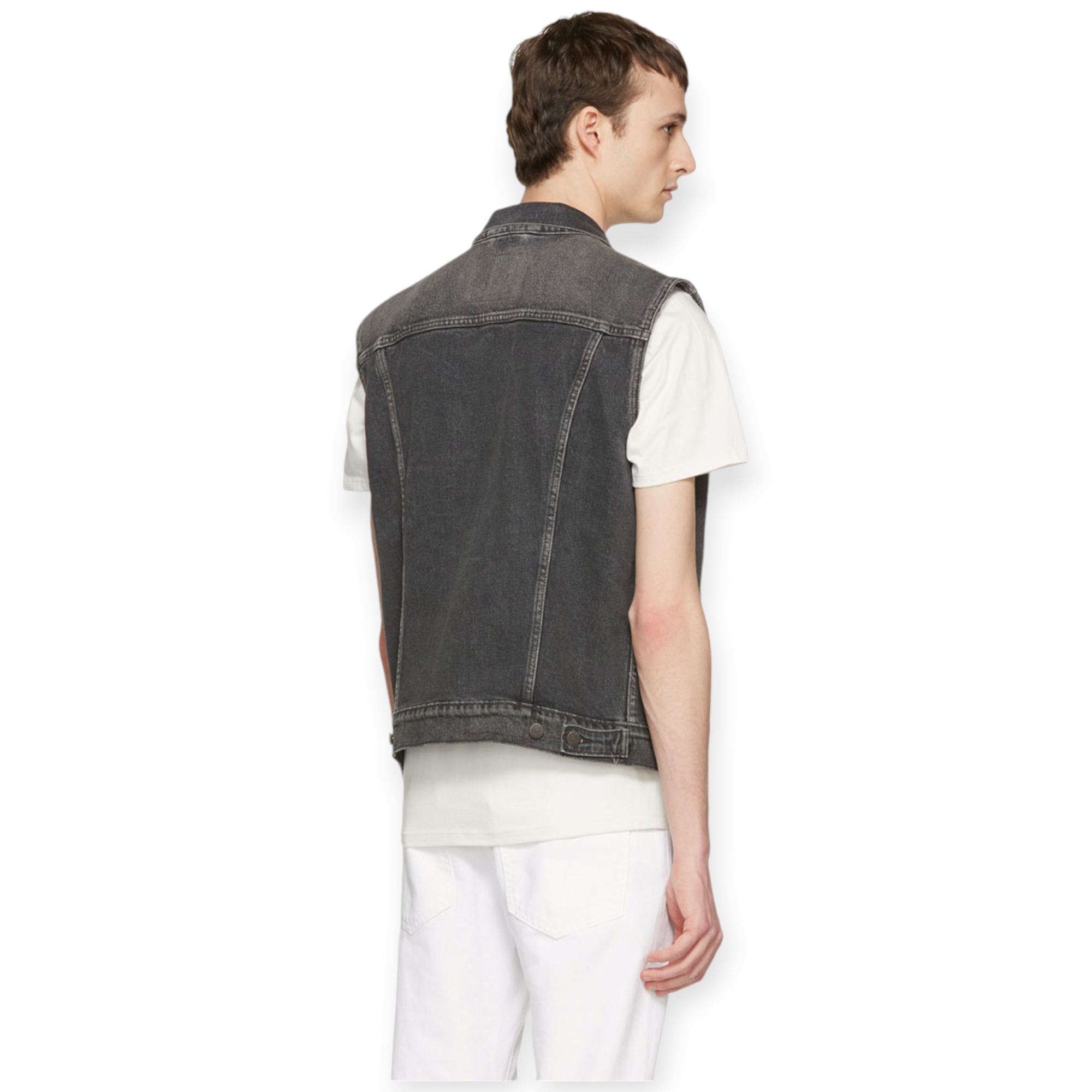 Levi's Men Trucker Vest grey demin vest (Grey)-Nexus Clothing