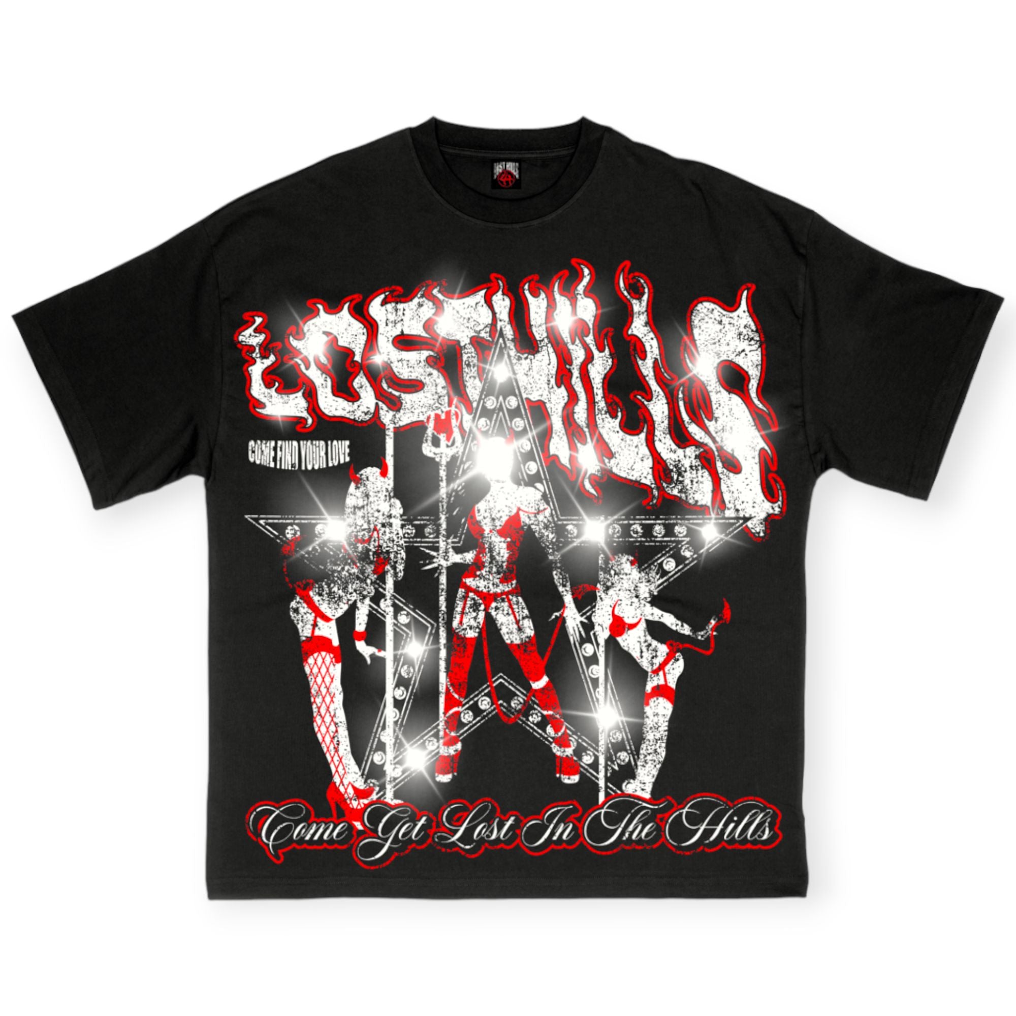 Lost Hills Men LH011 T-Shirt (Black)
