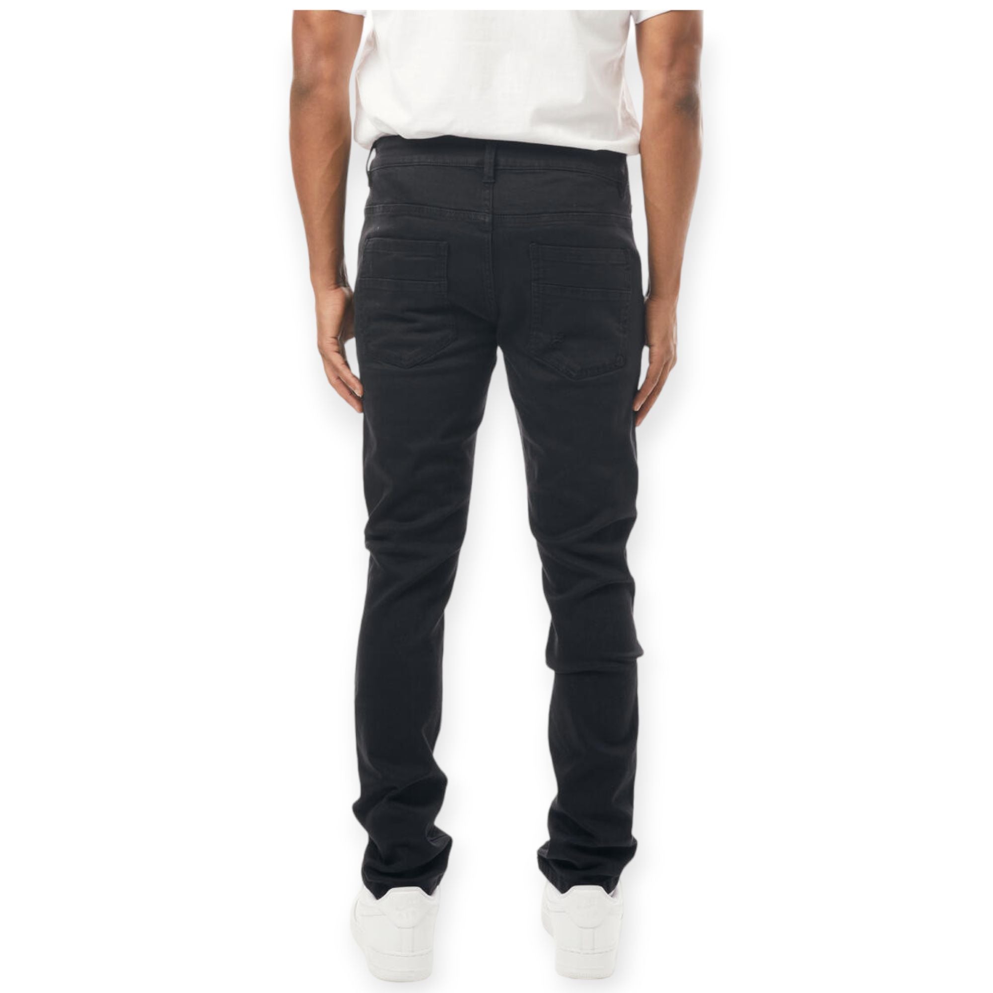 M. Society Men Skinny Fit Denim Jeans(Black)-Nexus Clothing