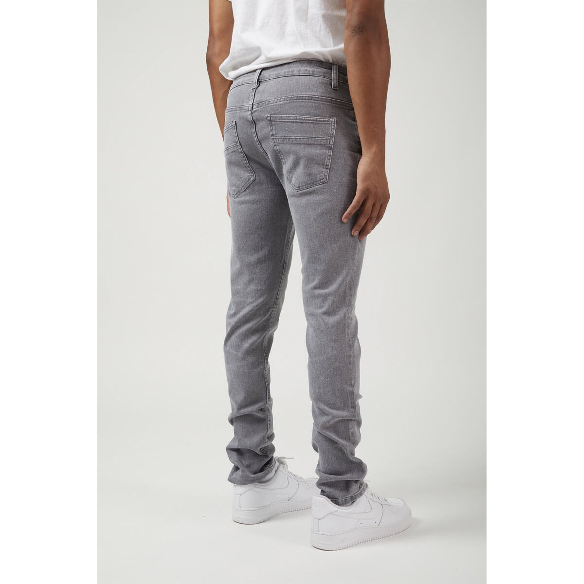 M. Society Men Skinny Fit Denim Jeans(Gray)-Nexus Clothing