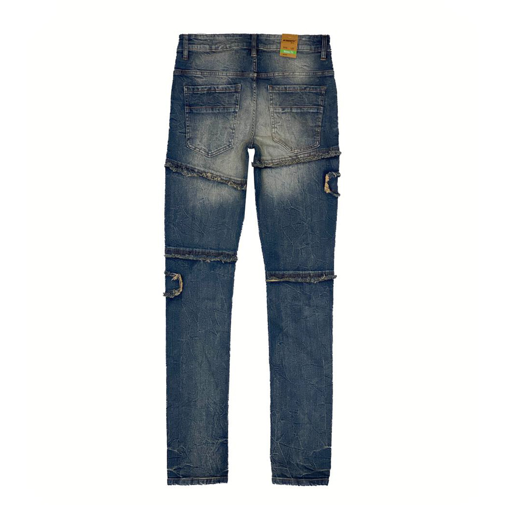 M. Society Men Skinny Fit Denim Jeans(Mud)-Nexus Clothing