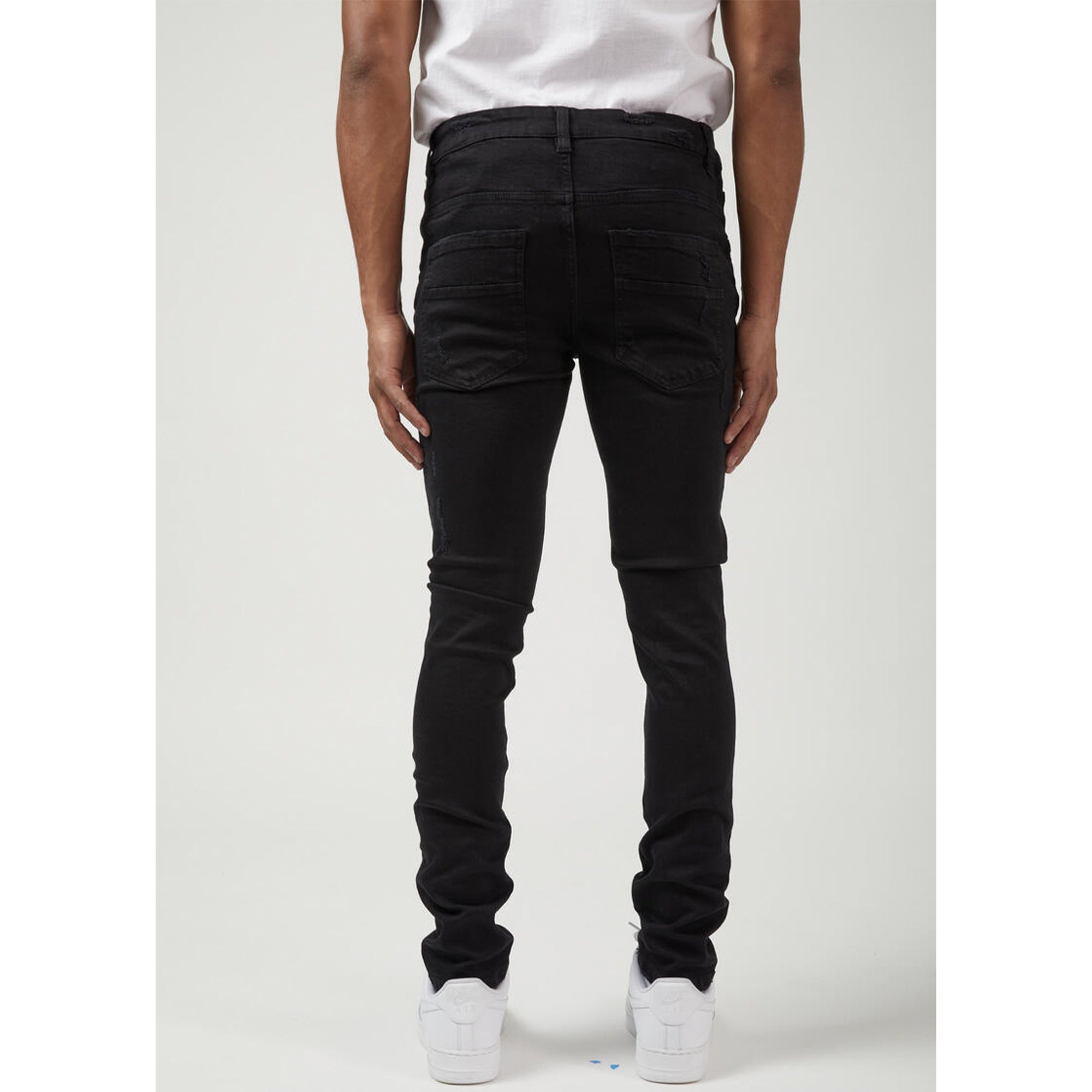 M. Society Men Stretched Denim Jeans(Jet Black)