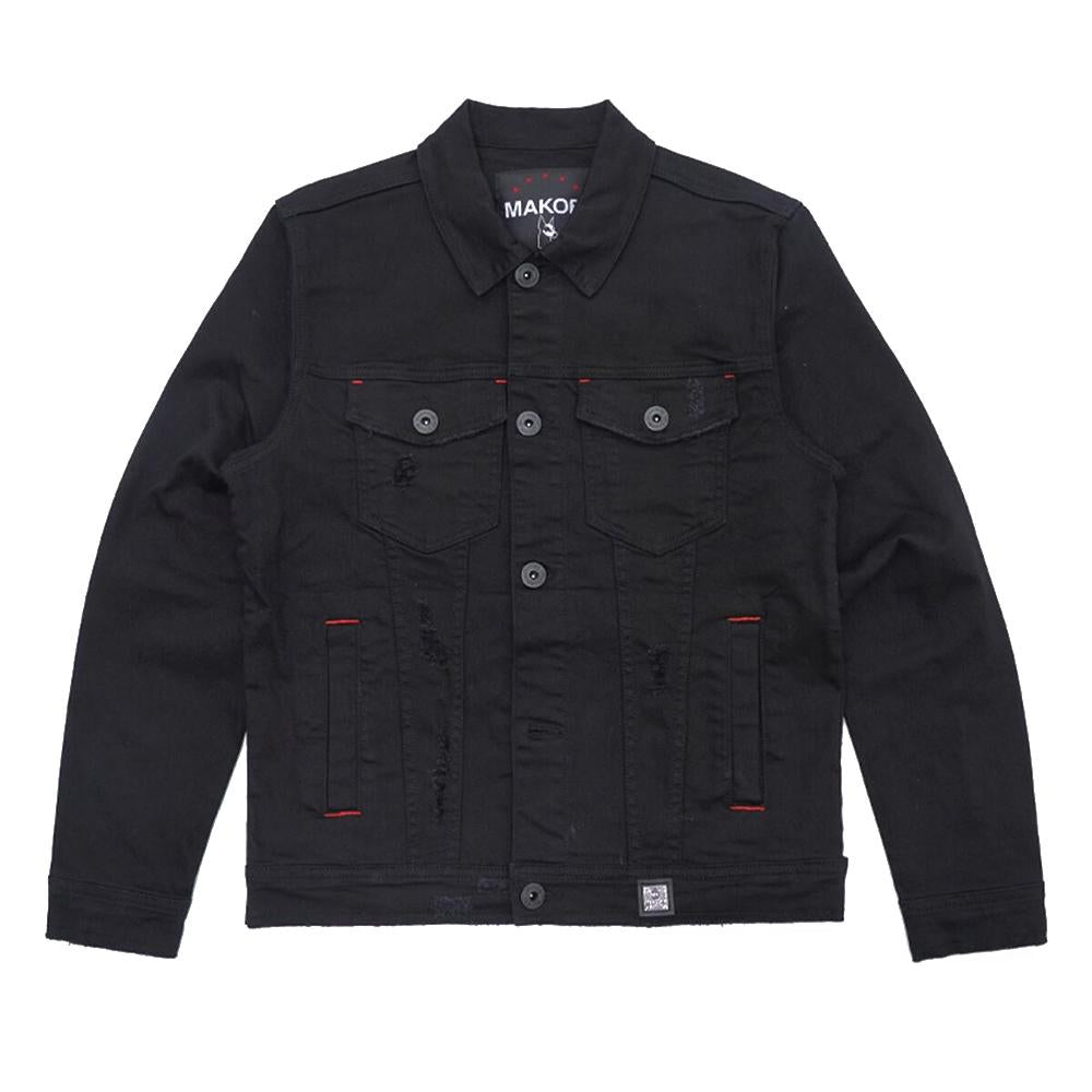 Makobi Men Core Denim Jacket-Black B-Small-Nexus Clothing