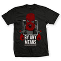 Million Dolla Motive Men By Any Means T-Shirts (Black on red)