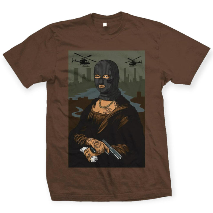 Million Dolla Motive Men Money Lisa T-Shirt (Brown)-Brown-XXX-Large-Nexus Clothing