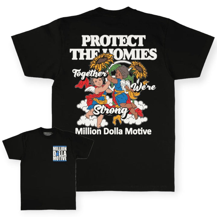 Million Dolla Motive Men Protect The Homies(Black)-Nexus Clothing