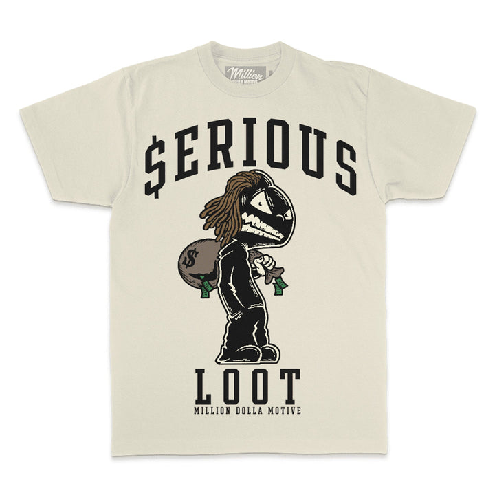 Million Dolla Motive Men Serious LootTee (Natural Sail)-Natural Sail-Small-Nexus Clothing