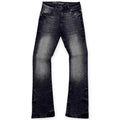 Mischief Boys Black Light Stacked Clean Denim Jeans (Black)