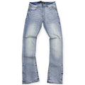 Mischief Boys Black Light Stacked Clean Denim Jeans (Light Blue)