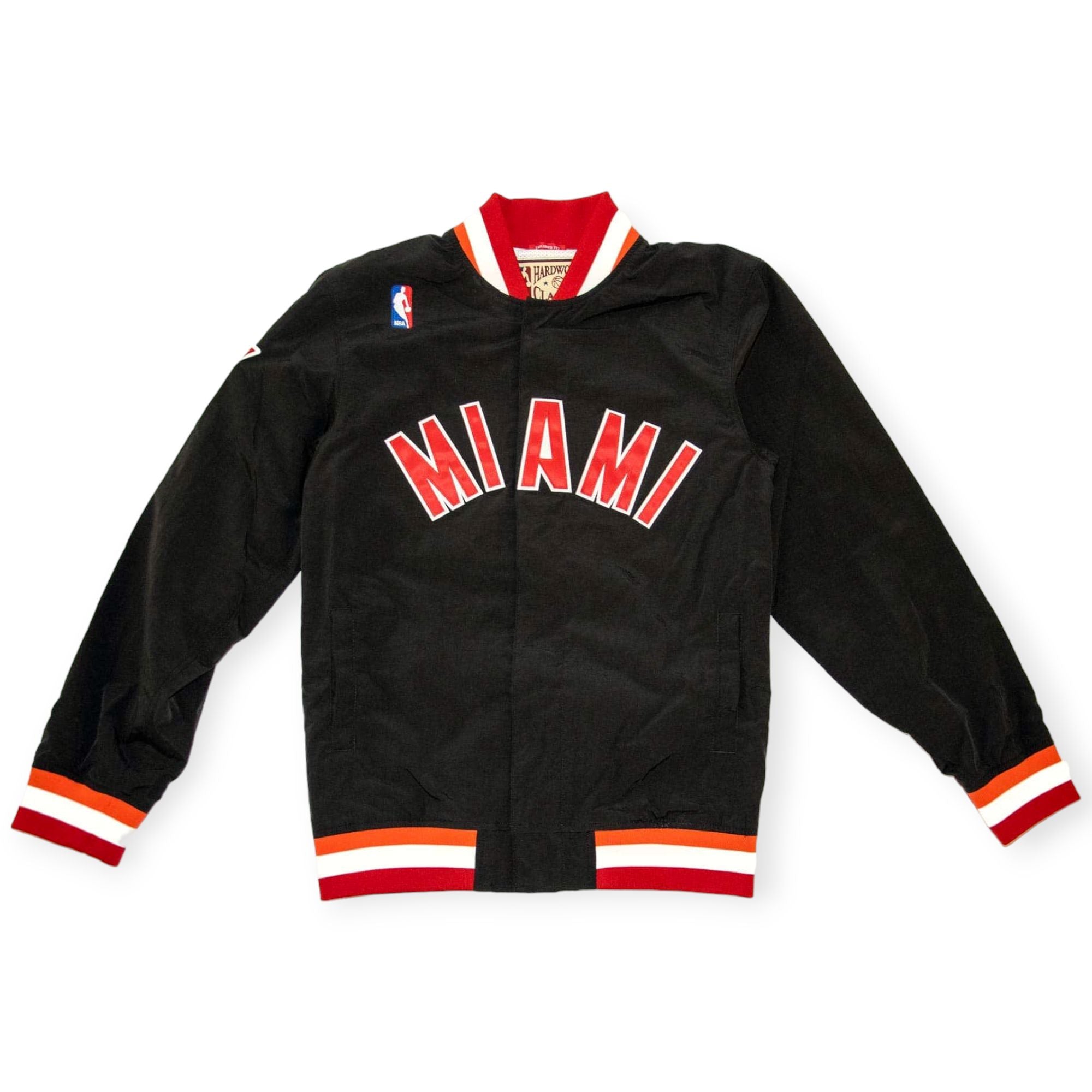 Mitchell &amp; Ness Men Hardwood Classic Heat Jacket(Black Red Team)-Black Red Team-XX-Large-Nexus Clothing