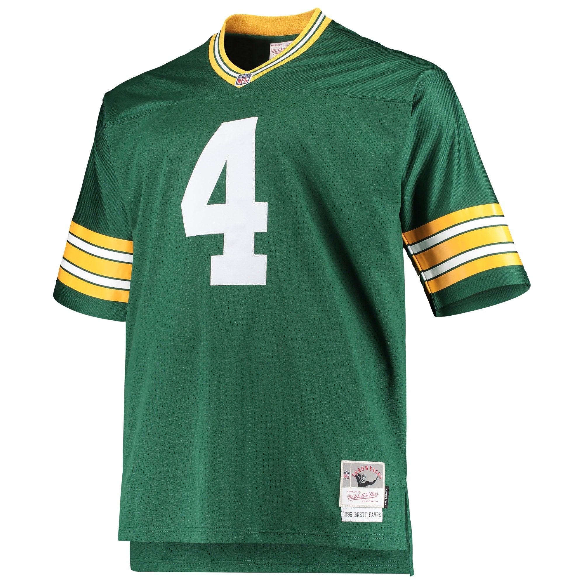 Mitchell and Ness Favre Packers Jersey Shirts (Green)