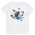 Murda Crue Boys Blue Angel Kids T-Shirt (White)