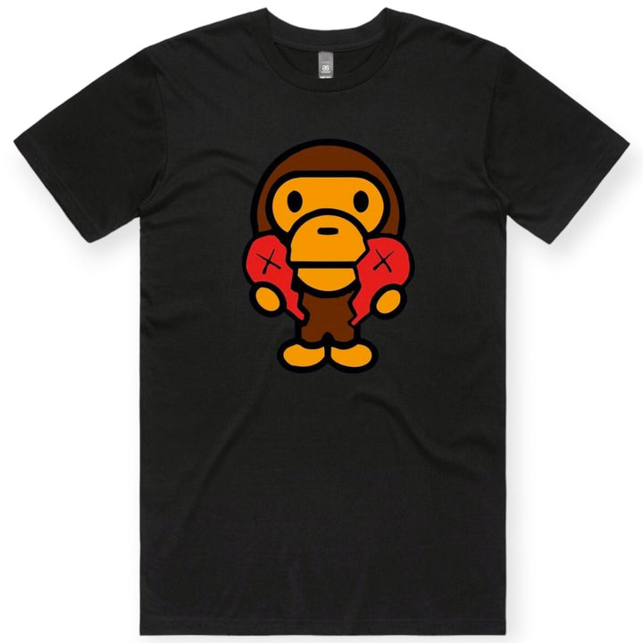 Murda Cure Men Baby Ape Tee (Black)-Black-Small-Nexus Clothing