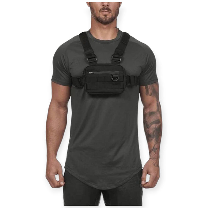 Murda Cure Men Chest Bag Fashion (Black)-Black-OneSize-Nexus Clothing