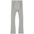 NEXUS Clothing Boys Basic Flare Stacked Sweatpant French Terry Joggers(Heather Grey)