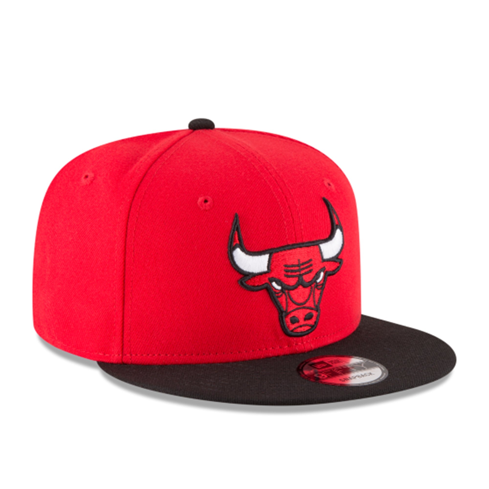 New Era Chicago Bulls Snapback Hat (Red Black)3