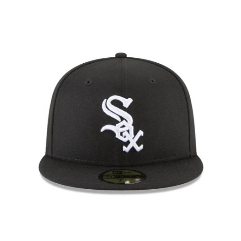 New Era Chicago White Sox Black On White 59Fifty Fitted Hat-Nexus Clothing