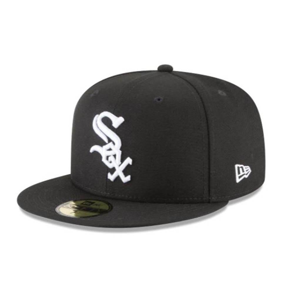 New Era Chicago White Sox Black On White 59Fifty Fitted Hat-Black White-6 7/8-Nexus Clothing