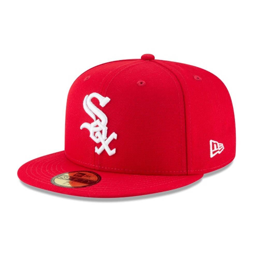 New Era Chicago White Sox MLB Basic 59Fifty Fitted Hat-Red White-6 7/8-Nexus Clothing