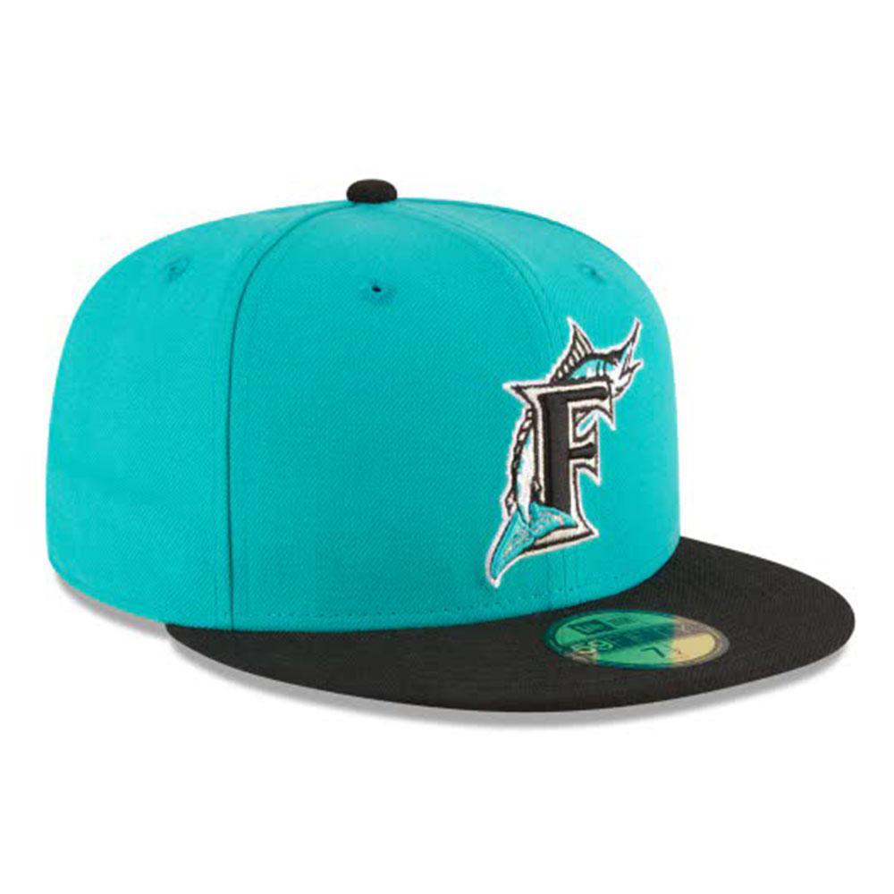New Era Florida Marlins World Series Teal Wool 59FIFTY Fitted (Teal)-Nexus Clothing