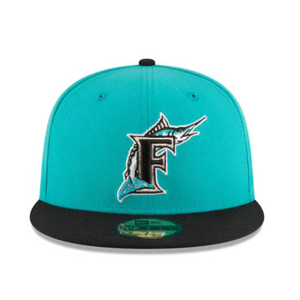 New Era FLORIDA MARLINS WORLD SERIES TEAL WOOL 59FIFTY FITTED 6