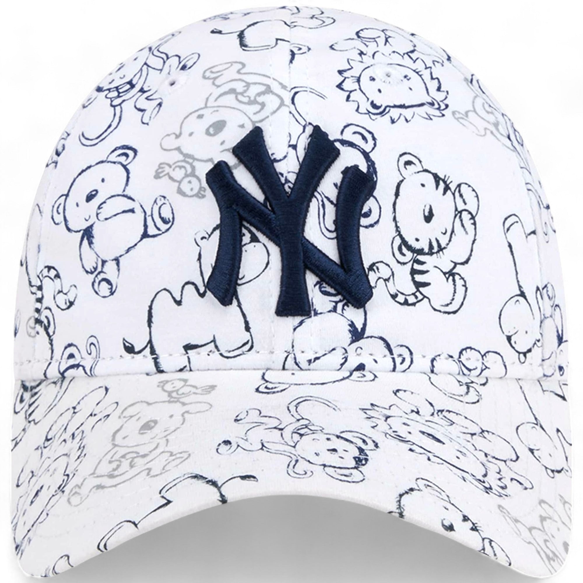 New Era Kids New York Yankees Toddler Animal 9FORTY Flex Hat (White)-Nexus Clothing