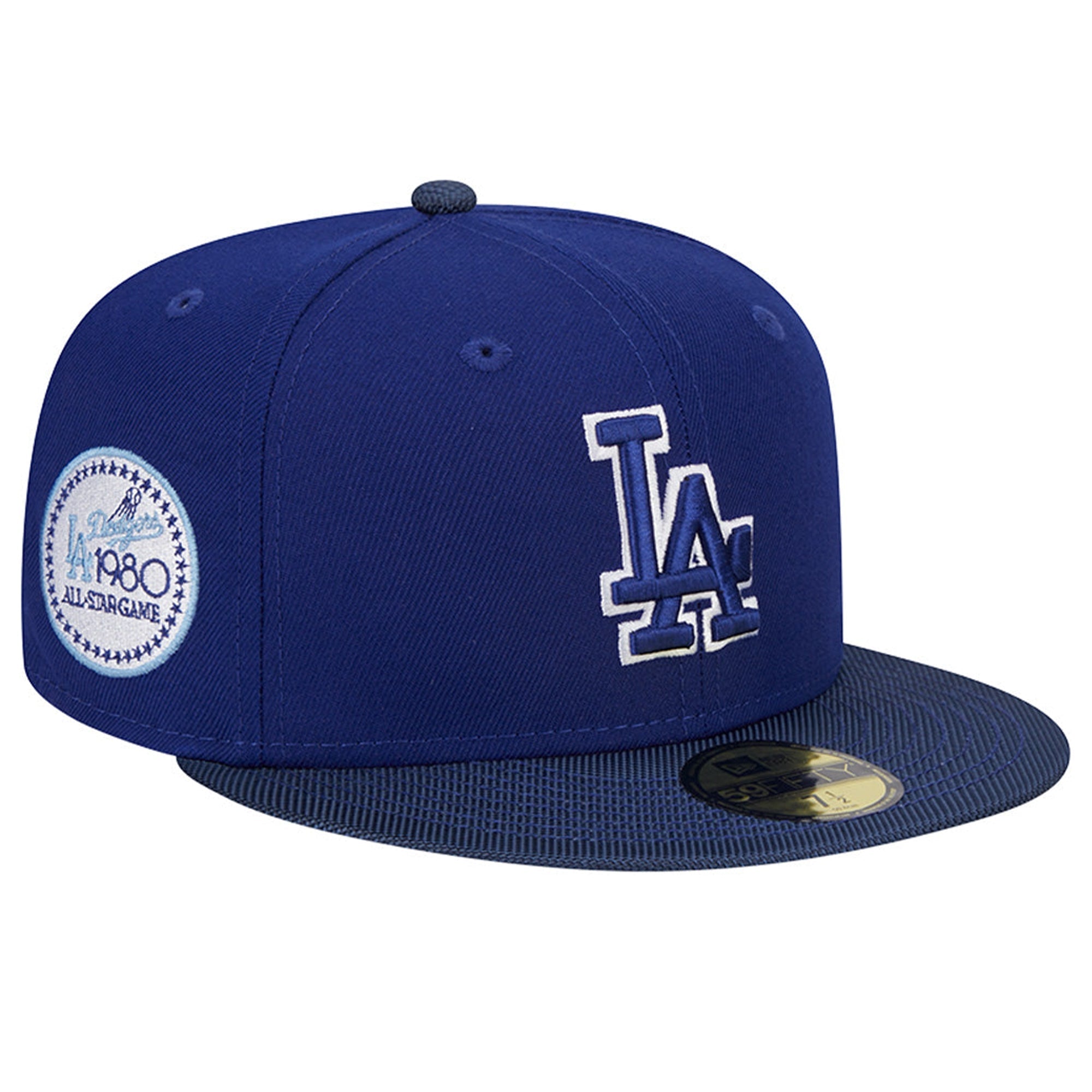 New Era Men 5950 Active Los Angeles Dodgers Hat (Royal White)-Royal White Outl-7-Nexus Clothing