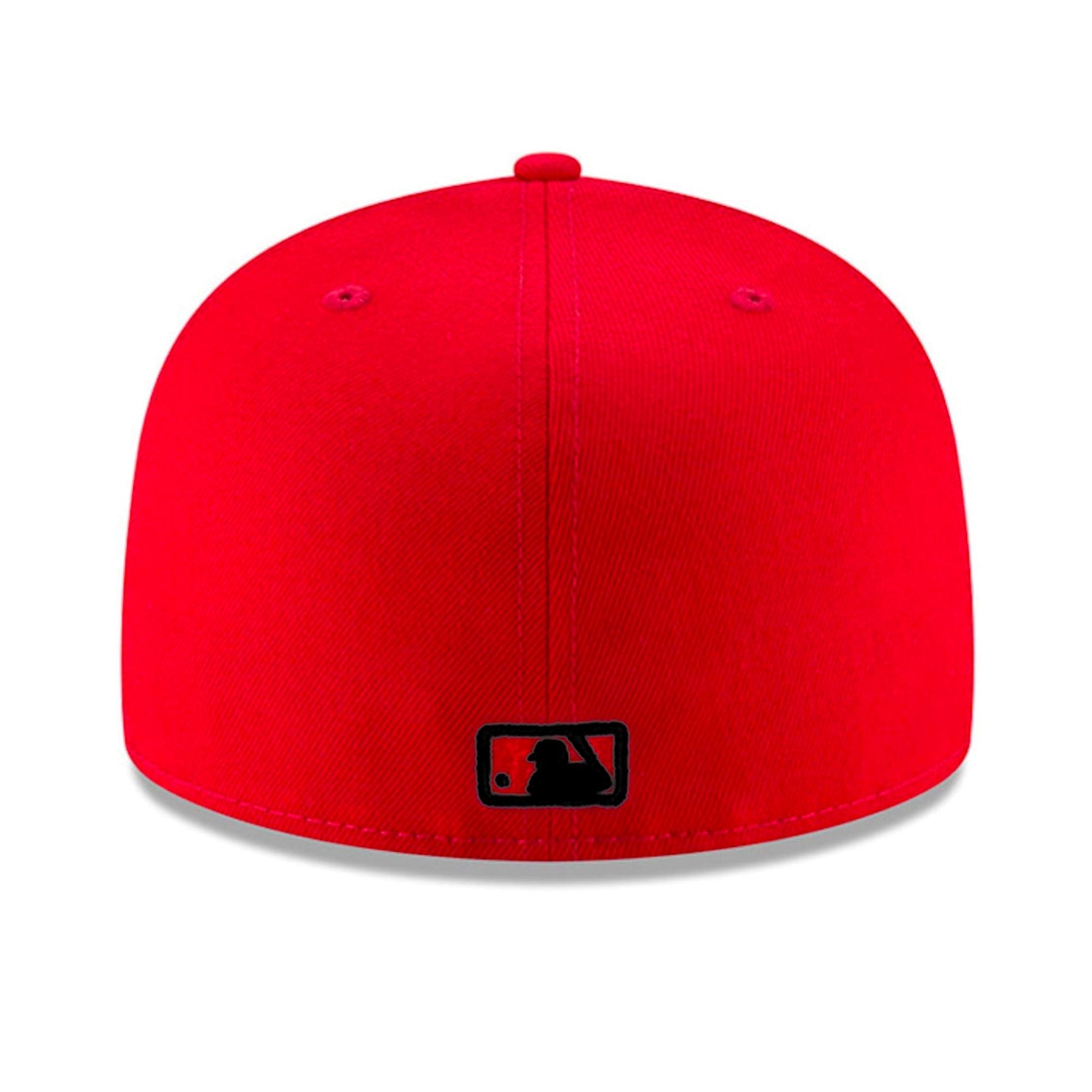 New Era Men Atlanta Braves Fitted Hat(Red Black)-Nexus Clothing