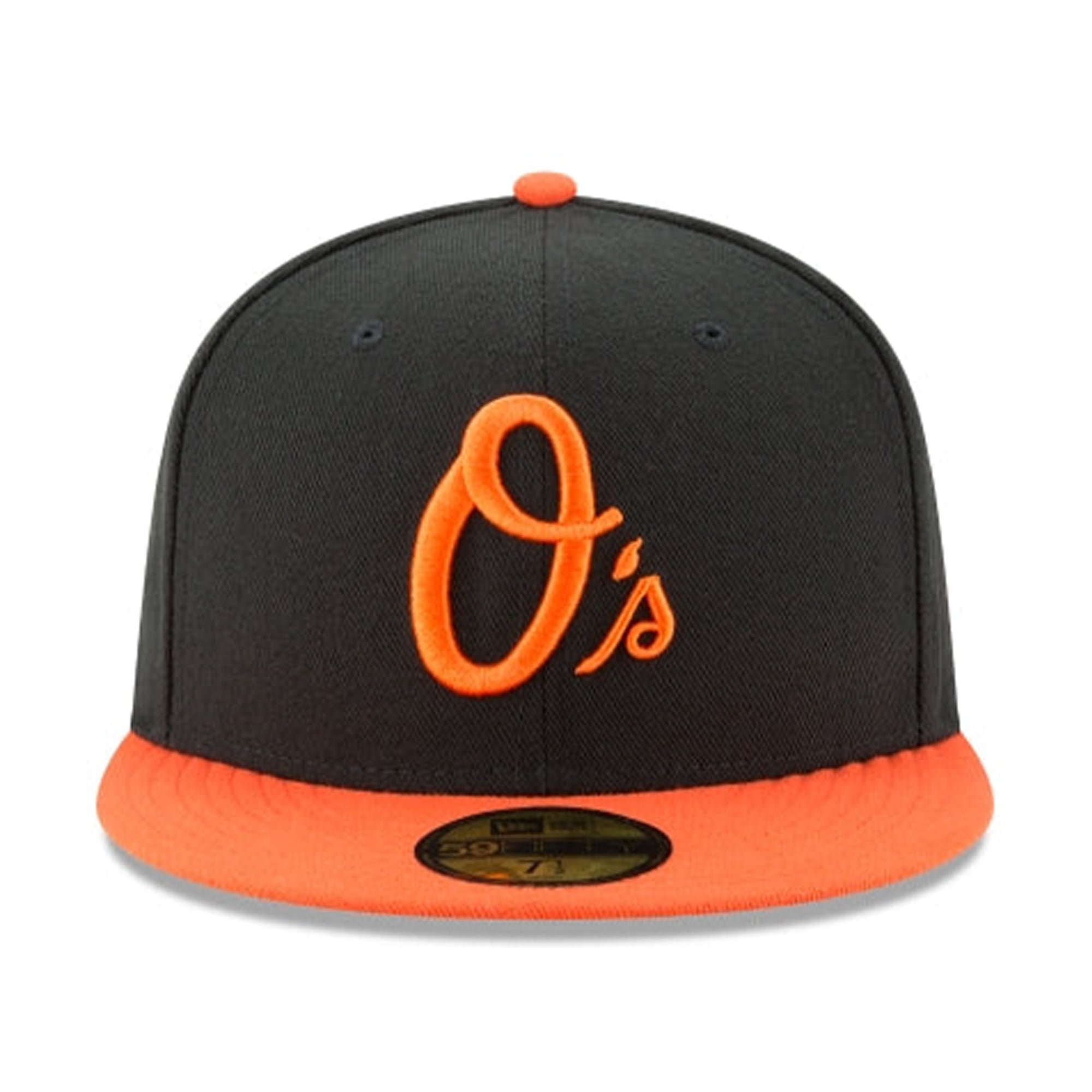 New Era Men Baltimore Orioles Fitted Hat (Black Orange)-Nexus Clothing