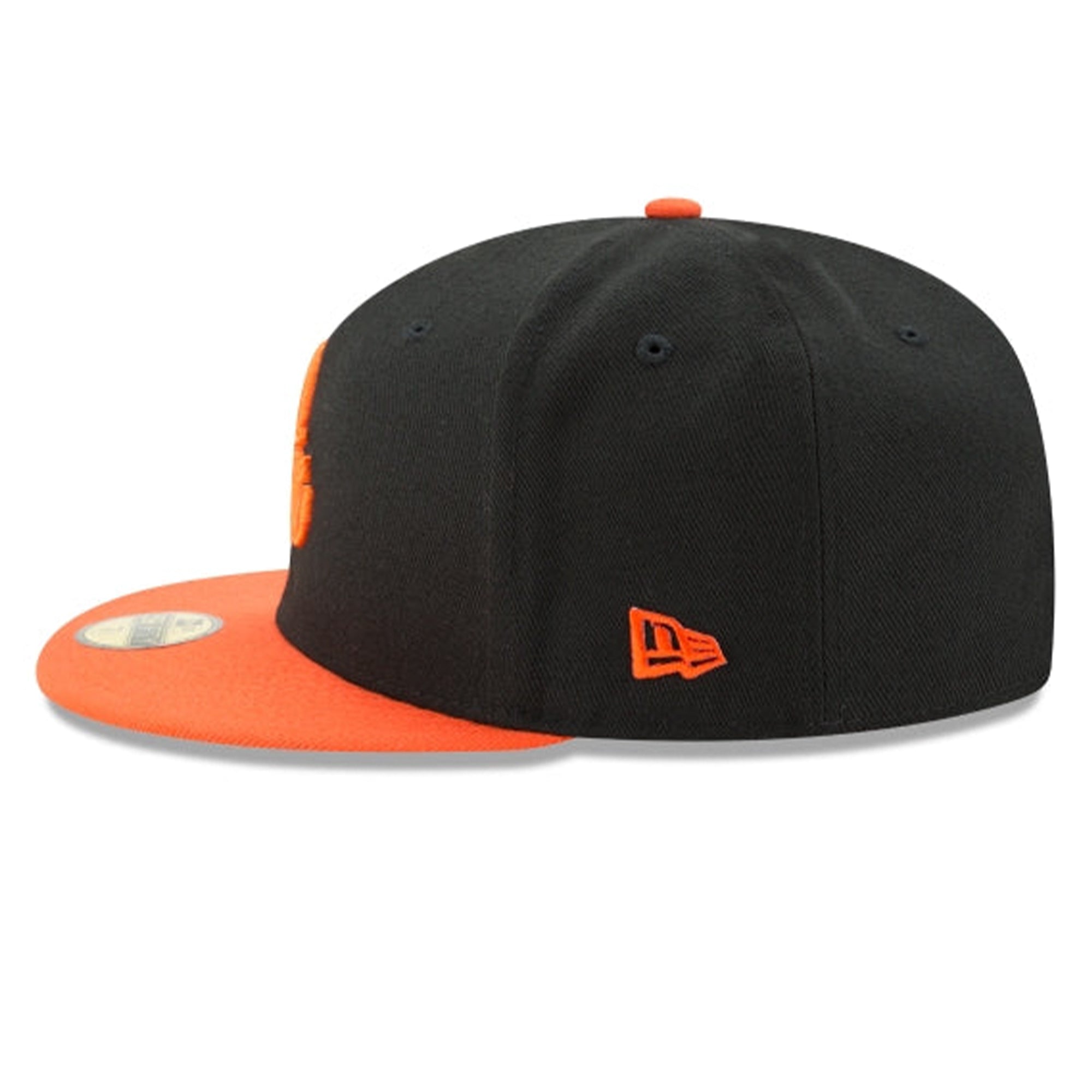 New Era Men Baltimore Orioles Fitted Hat (Black Orange)-Nexus Clothing