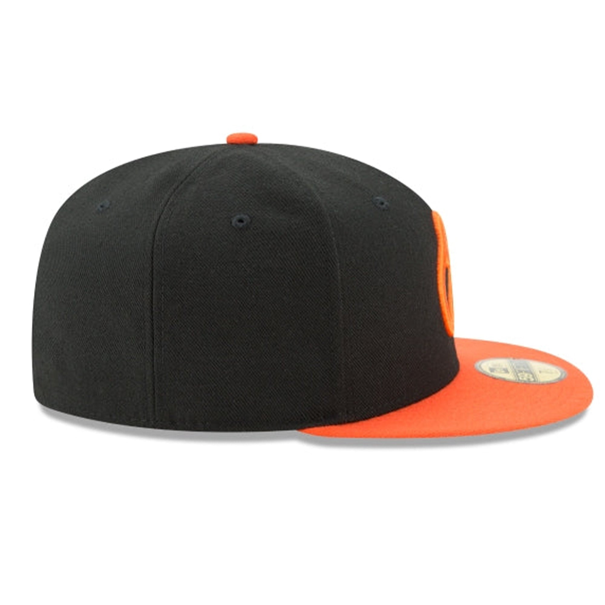 New Era Men Baltimore Orioles Fitted Hat (Black Orange)-Nexus Clothing