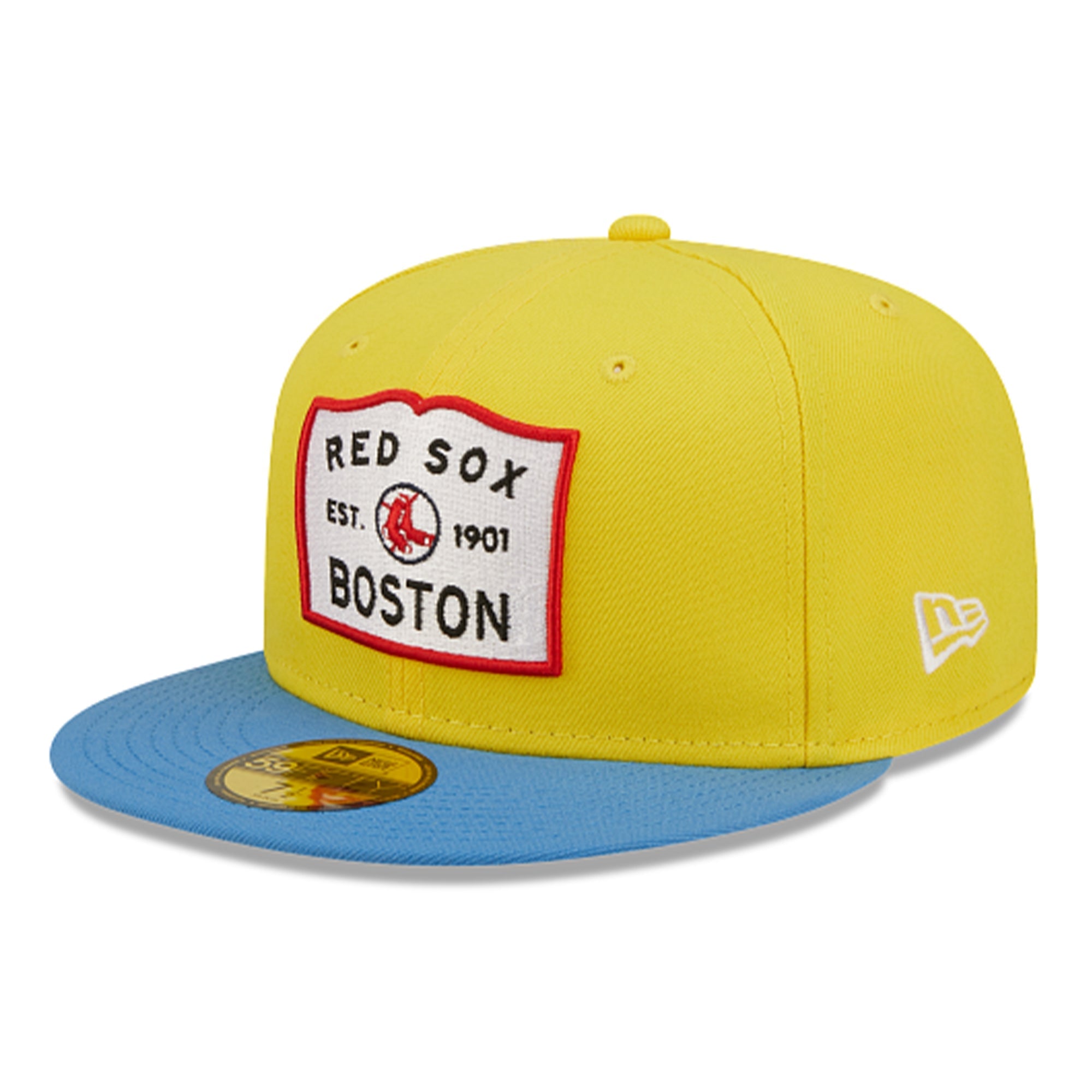 New Era Men Boston Red Sox 59FIFTY Fitted (Yellow)-Yellow-6-Nexus Clothing
