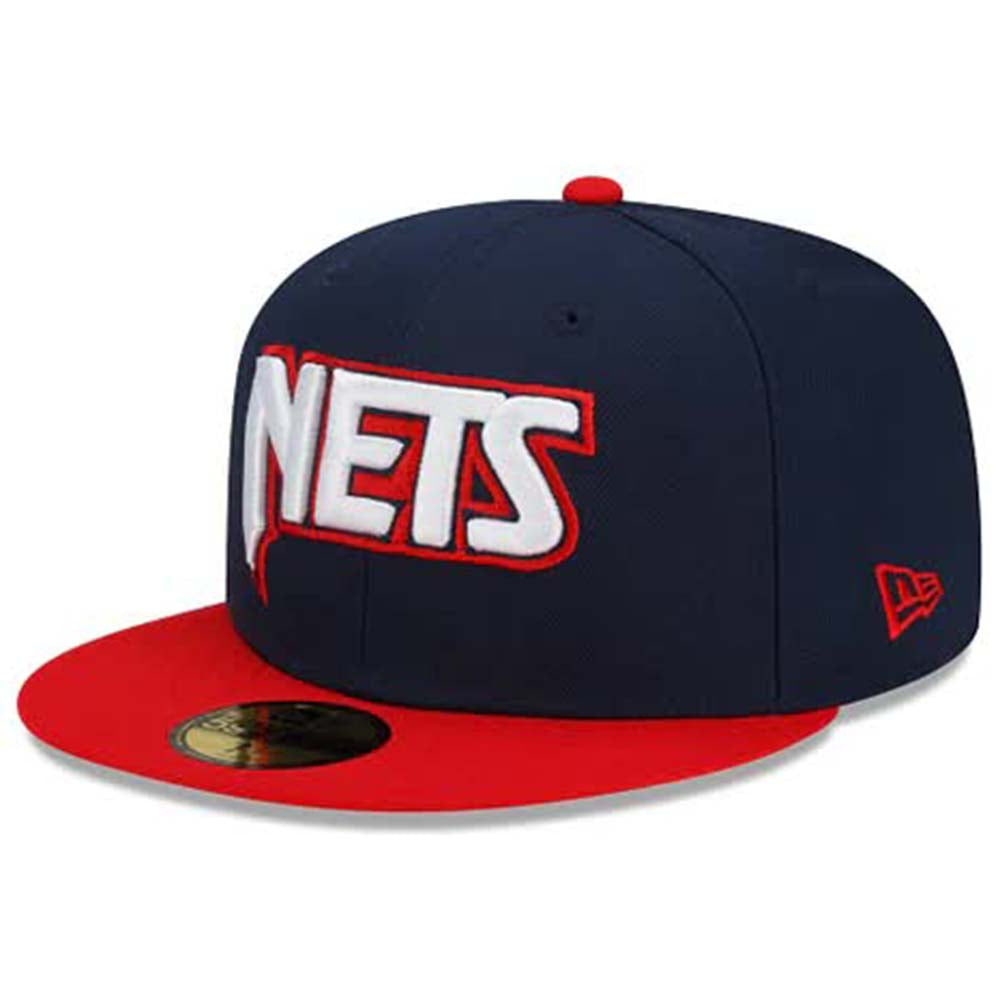 New Era Men Brooklyn Nets Fitted (Navy Red)