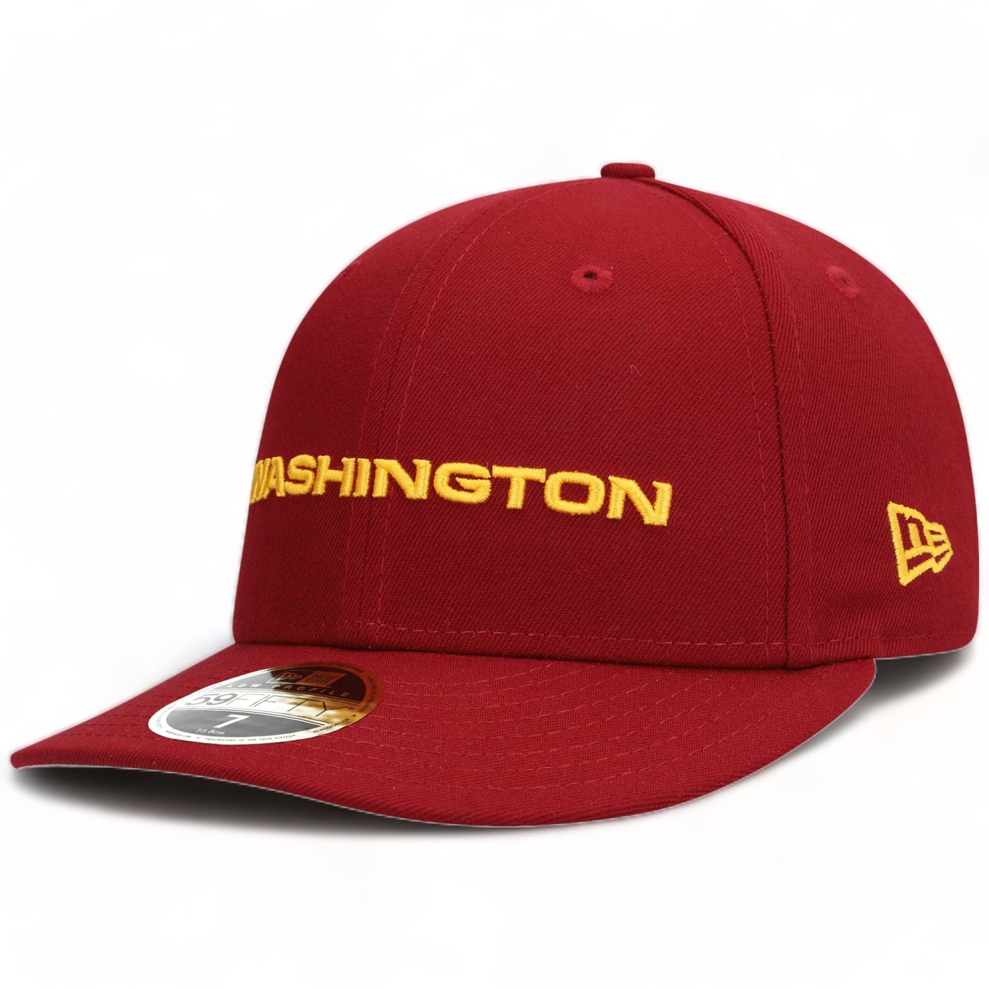 New Era Men Burgundy Washington Football Team Basic Low Profile 59FIFTY Fitted Hat-Red-7-Nexus Clothing