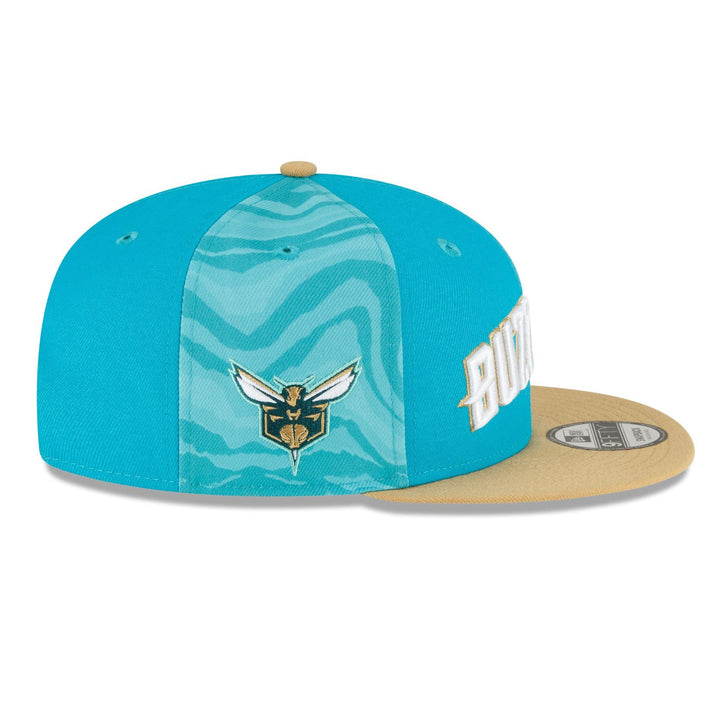 New Era Men Charlotte Hornets 2023 City Edition 9FIFTY Snapback (Blue Gold)-Nexus Clothing