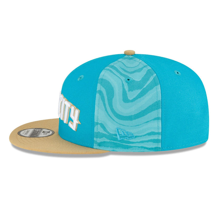 New Era Men Charlotte Hornets 2023 City Edition 9FIFTY Snapback (Blue Gold)-Nexus Clothing