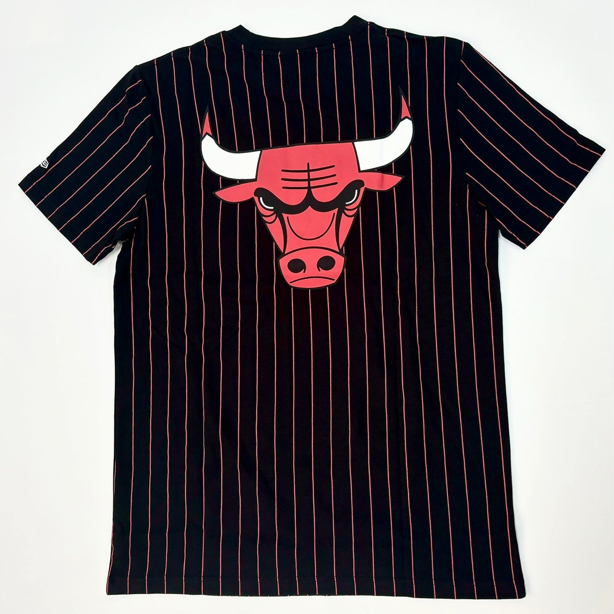 New Era Men Chicago Bulls Pinstripe Tee (Black)-Nexus Clothing