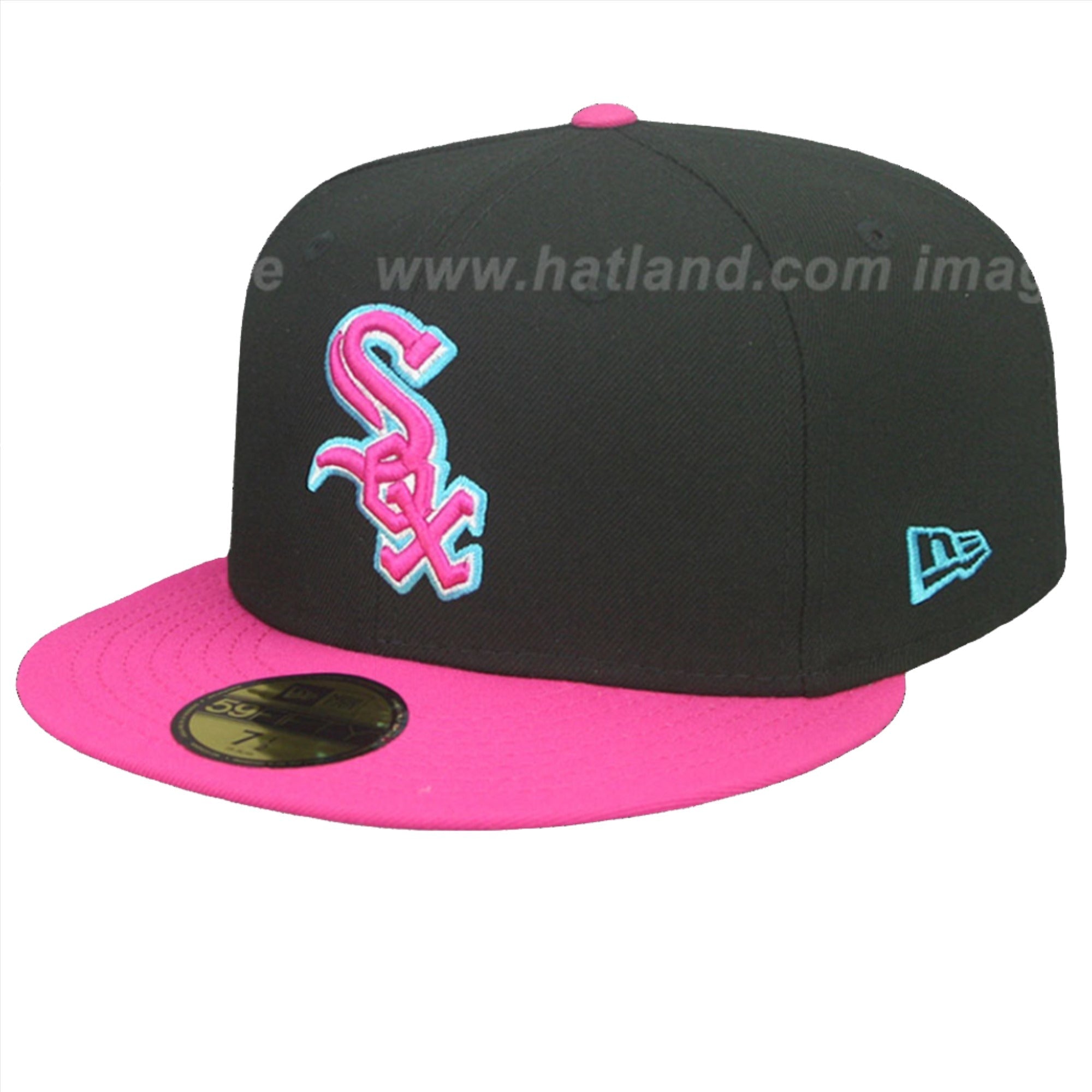 New Era Men Chicago White Sox Fitted Hat (Black Beetroot)-Black Beetroot-7-Nexus Clothing